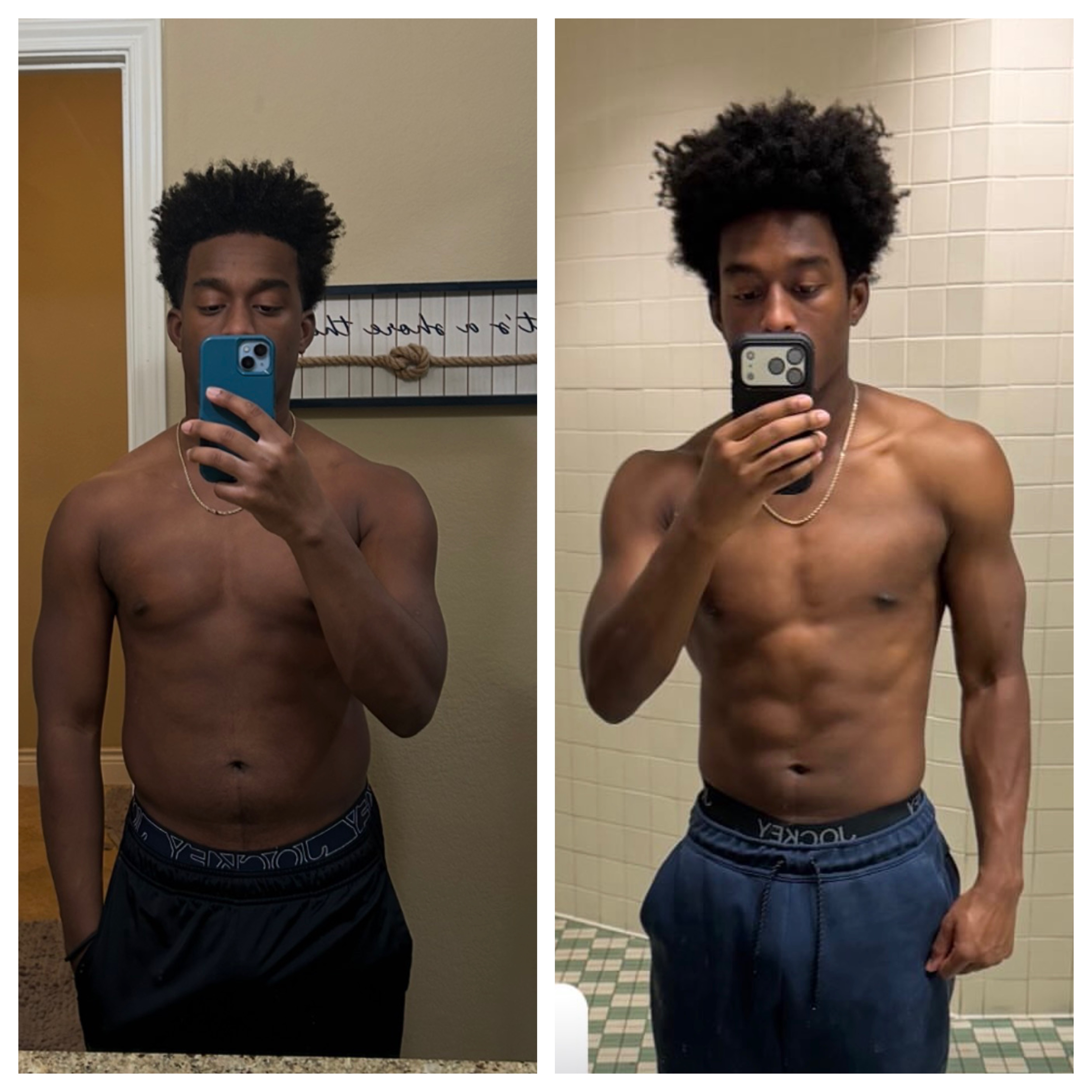 Client before and after