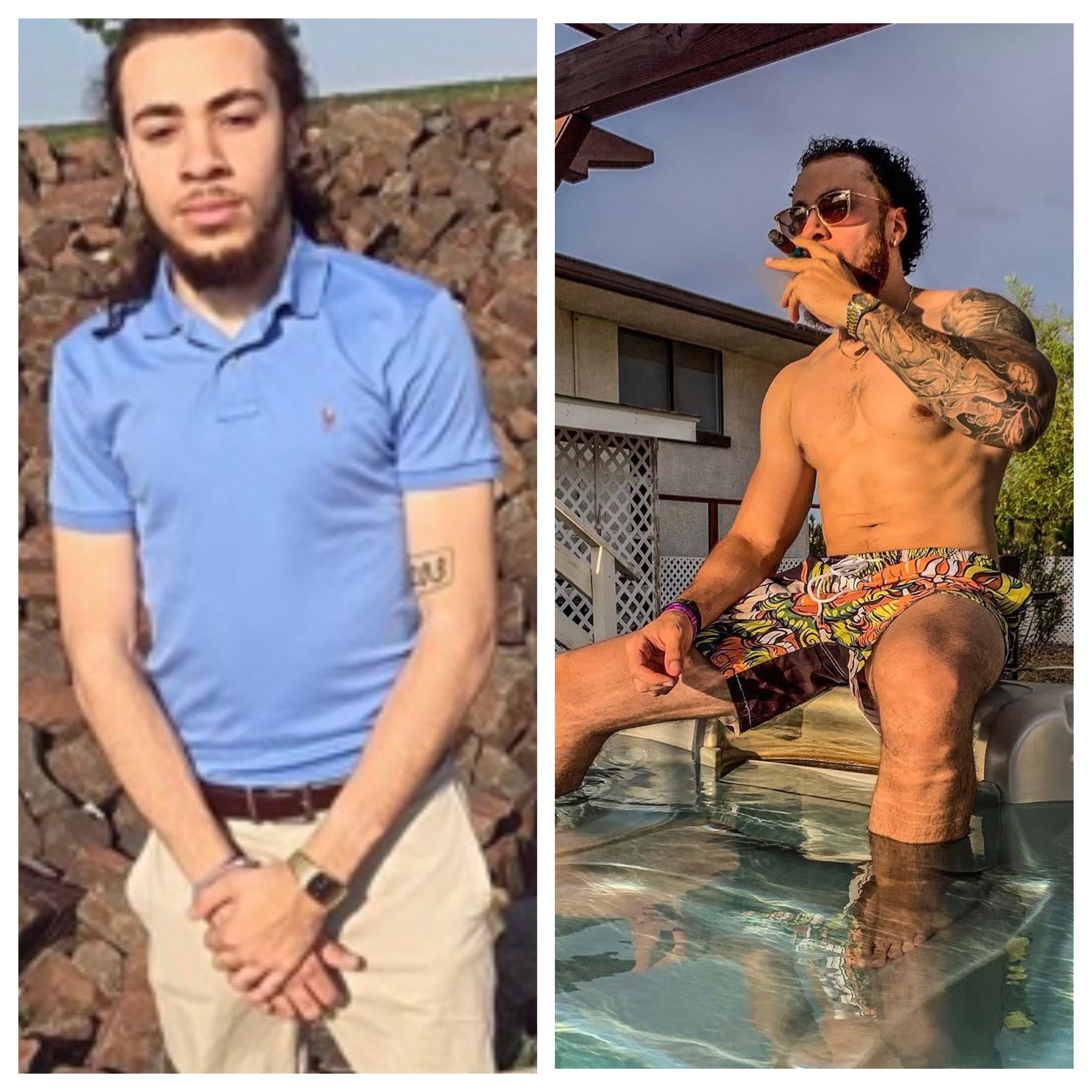 Client before and after