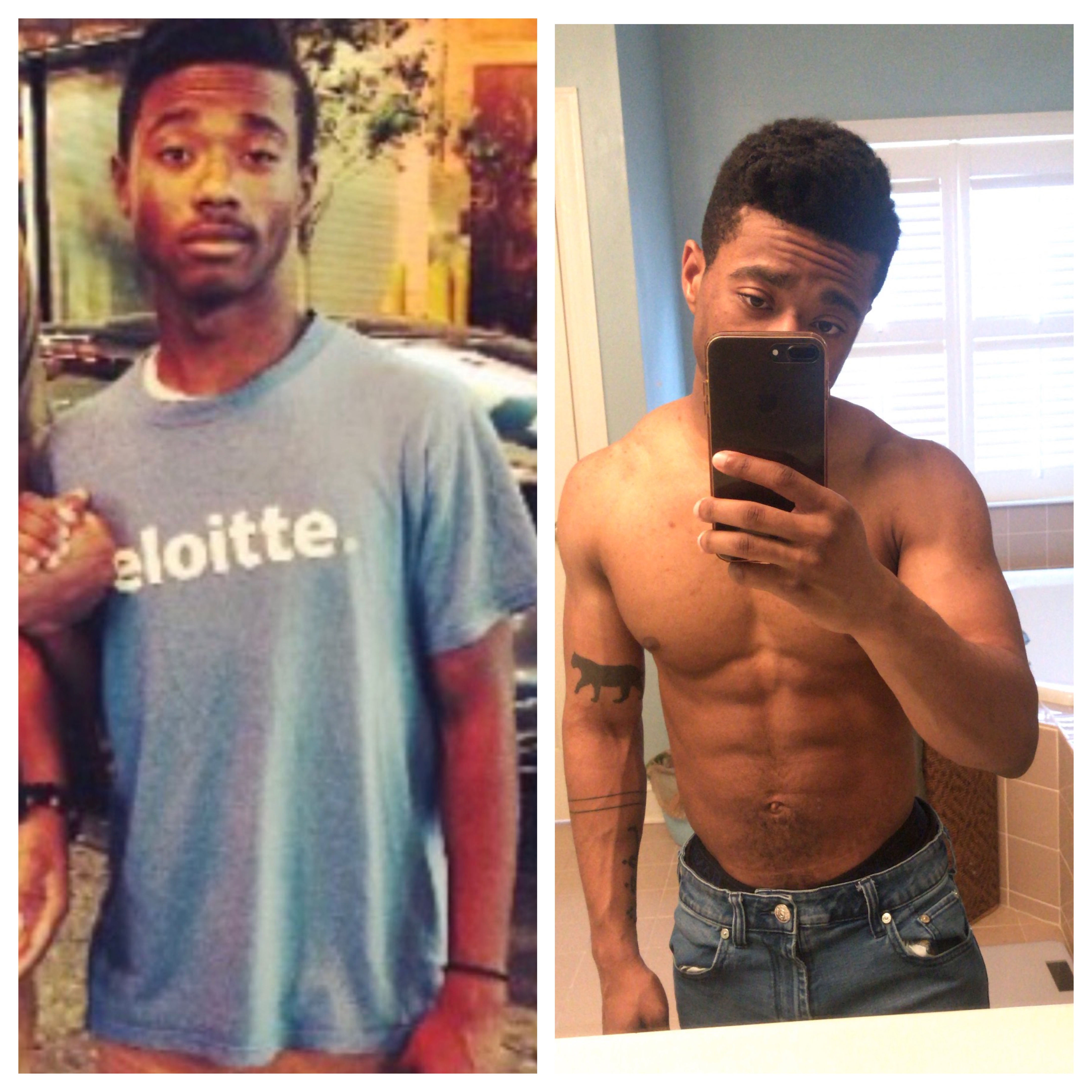 Client before and after